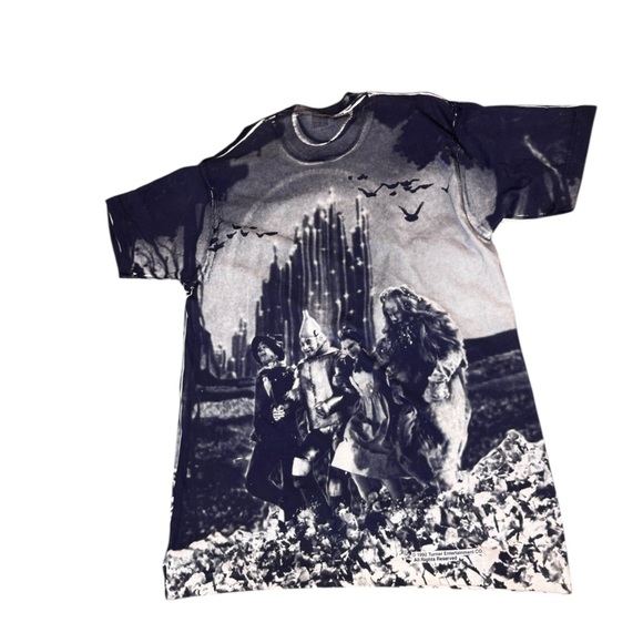 NOS Wizard Of Oz Vtg 1992 Stanley Desantis AOP Double Sided Graphic T Shirt Read - Picture 6 of 10